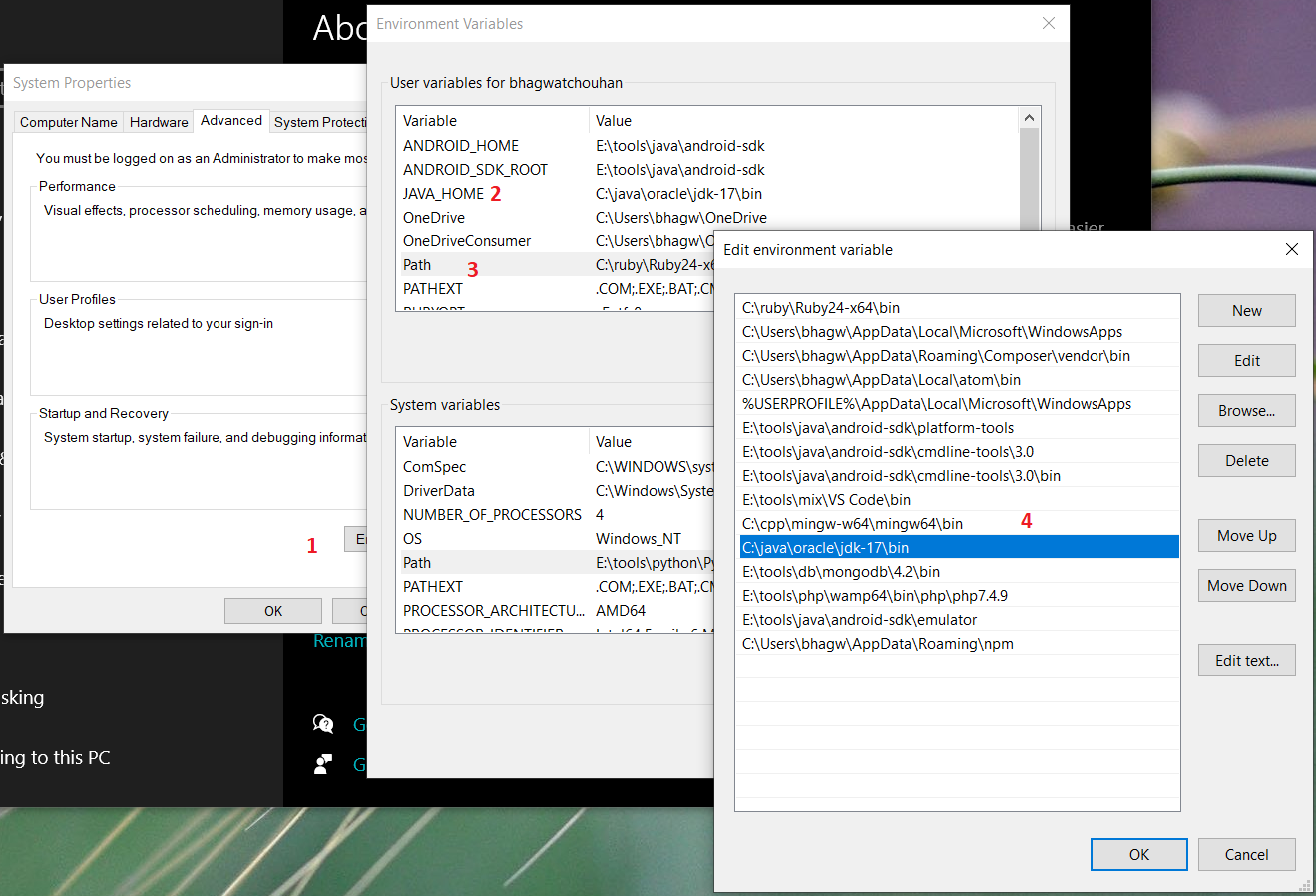 Install Java 17 or JDK 17 on Windows 10 - Configure Path