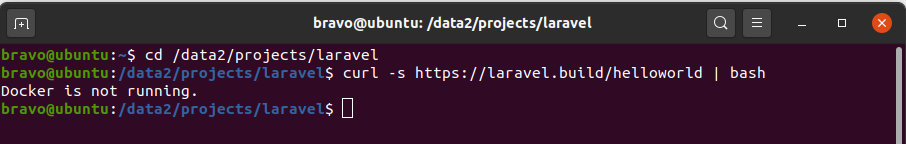 Install Laravel On Ubuntu Using Docker Engine and Laravel Sail - Create Project Install Laravel On Ubuntu Using Docker Engine and Laravel Sail - Create Project