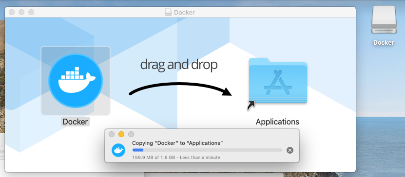 Install Docker Desktop on macOS - Installation Progress