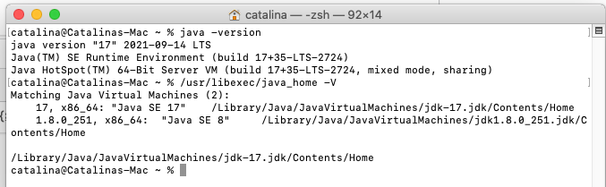 Install OpenJDK 17 or JDK 17 on macOS - Check Installed JDKs