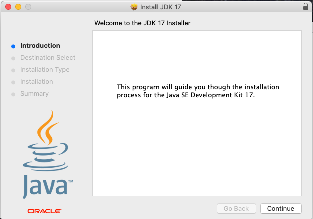 Install Oracle Java 17 or JDK 17 on macOS - Welcome Screen Install Oracle Java 17 or JDK 17 on macOS - Welcome Screen