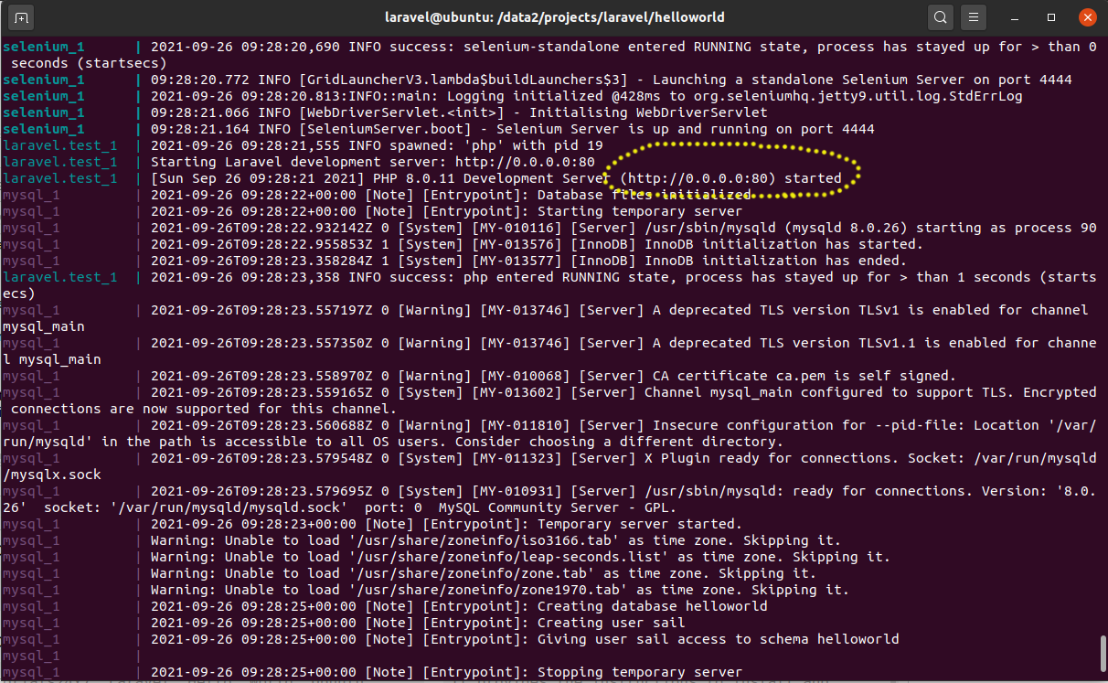 Install Laravel On Ubuntu Using Docker Engine and Laravel Sail - Launch Project Install Laravel On Ubuntu Using Docker Engine and Laravel Sail - Launch Project