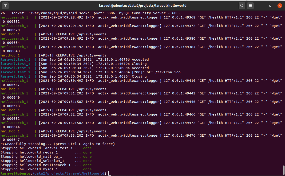 Install Laravel On Ubuntu Using Docker Engine and Laravel Sail - Exit Sail Install Laravel On Ubuntu Using Docker Engine and Laravel Sail - Exit Sail