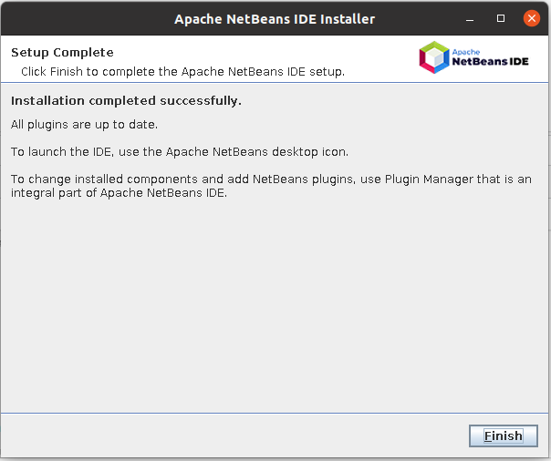 Install NetBeans 12 for PHP On Ubuntu 20.04 - Installation Success