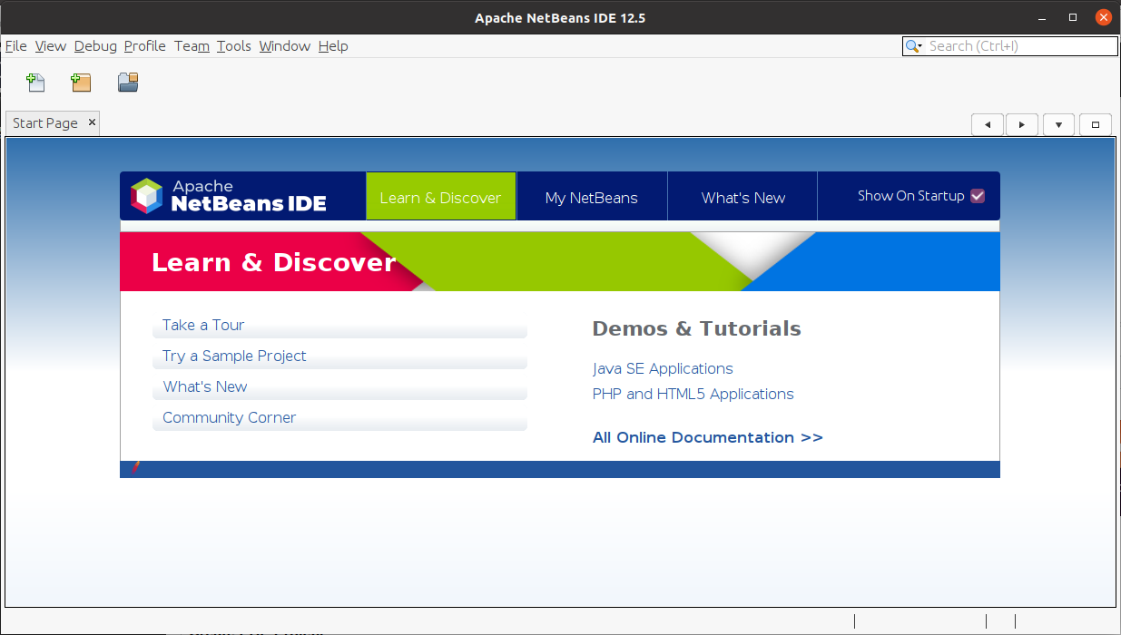 Install NetBeans 12 for PHP On Ubuntu 20.04 - Start Page Install NetBeans 12 for PHP On Ubuntu 20.04 - Start Page