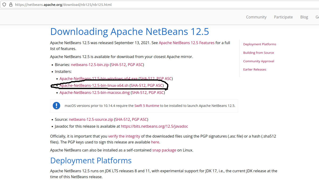 Install NetBeans 12 for PHP On Ubuntu 20.04 - Download