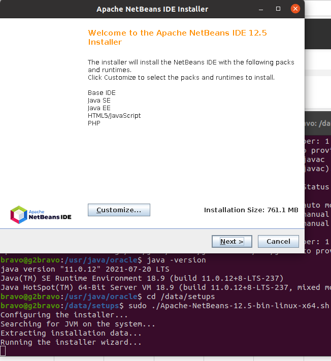 Install NetBeans 12 for PHP On Ubuntu 20.04 - Installer - Welcome Screen Install NetBeans 12 for PHP On Ubuntu 20.04 - Installer - Welcome Screen