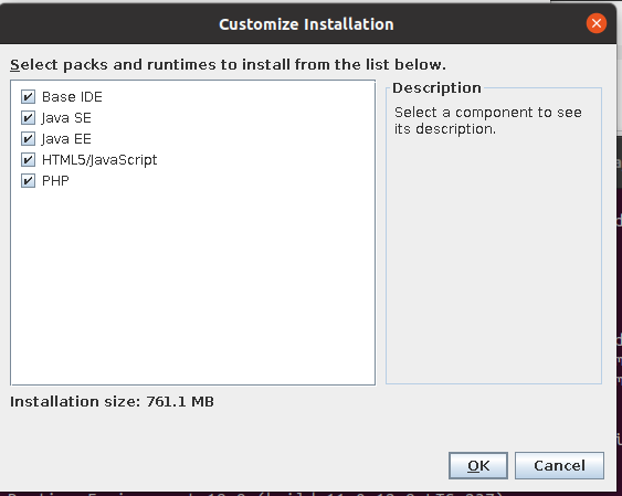 Install NetBeans 12 for PHP On Ubuntu 20.04 - Installer - Customize Options