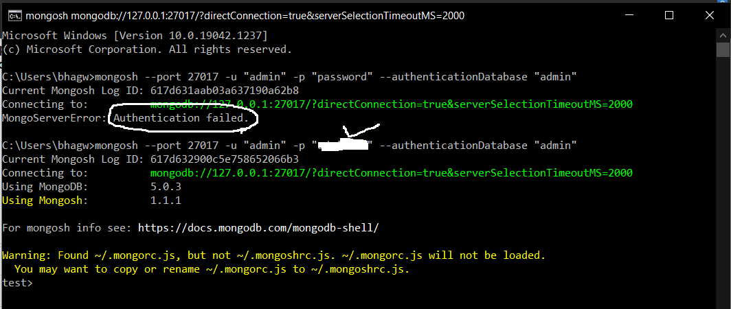Install MongoDB 5, Compass, Shell on Windows 10 - MongoDB Shell Connect