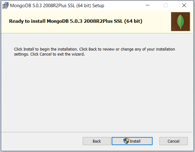 Install MongoDB 5, Compass, Shell on Windows 10 - Install