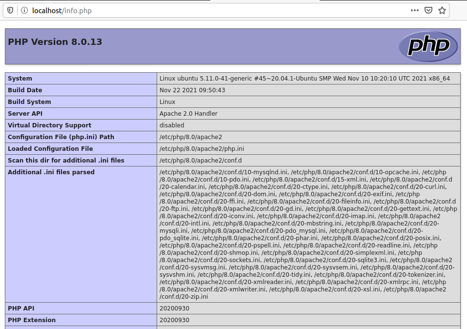 Switch among Multiple PHP Version on Ubuntu 20.04 LTS - PHP 8 Info Switch among Multiple PHP Version on Ubuntu 20.04 LTS - PHP 8 Info