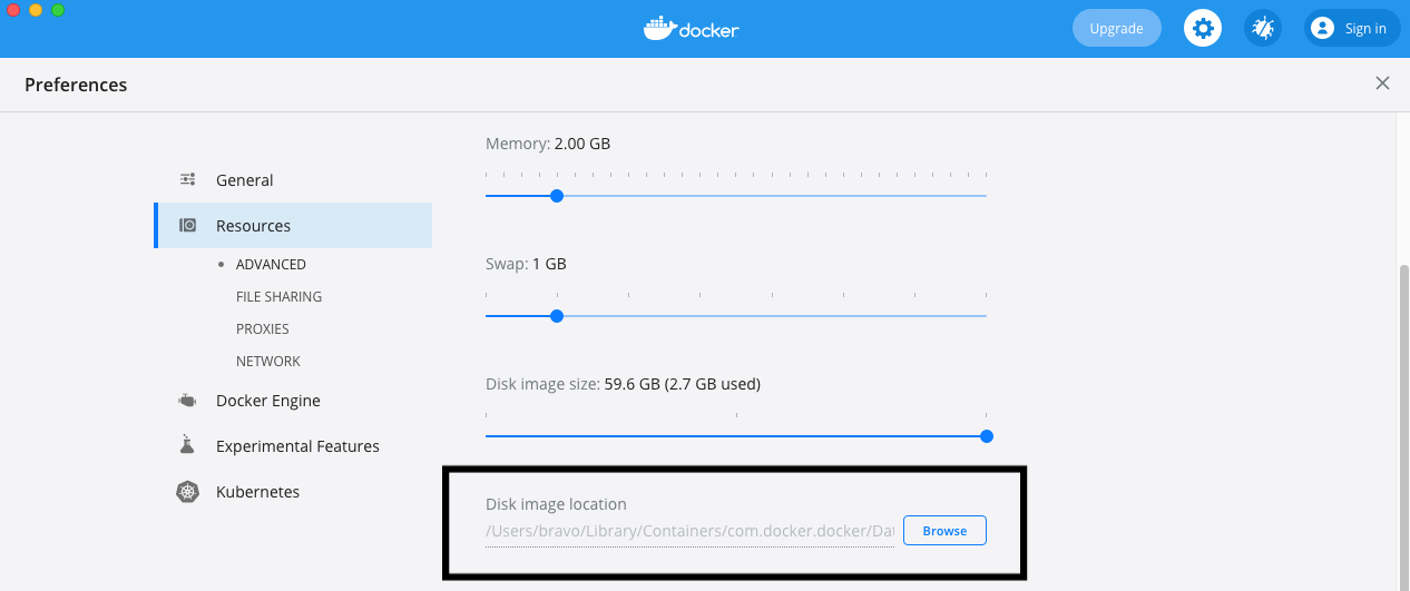 Install Docker Desktop on macOS - Storage Path Install Docker Desktop on macOS - Storage Path