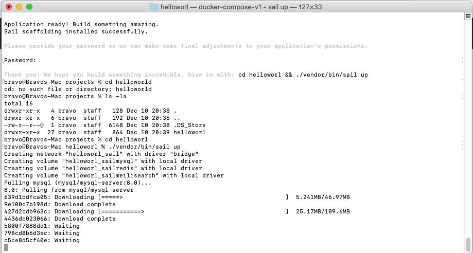 Laravel Sail using Docker Desktop on Mac - Sail Up Laravel Sail using Docker Desktop on Mac - Sail Up