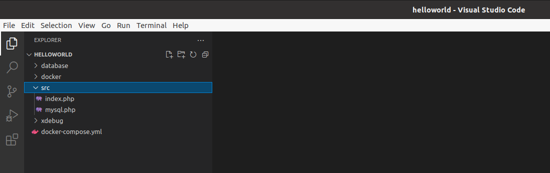 Debug PHP using Xdebug and Visual Studio Code - Docker Container - Ubuntu - Project Folder