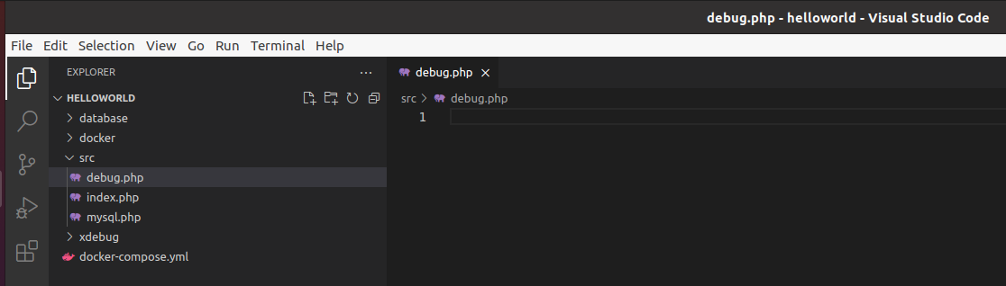 Debug PHP using Xdebug and Visual Studio Code - Docker Container - Ubuntu - Debug Script Debug PHP using Xdebug and Visual Studio Code - Docker Container - Ubuntu - Debug Script