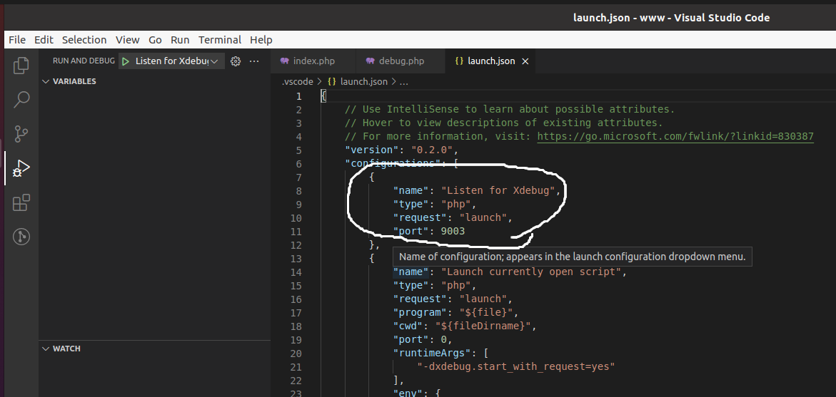 Debug PHP using Xdebug and Visual Studio Code on Ubuntu - VS Code - Launch JSON Debug PHP using Xdebug and Visual Studio Code on Ubuntu - VS Code - Launch JSON