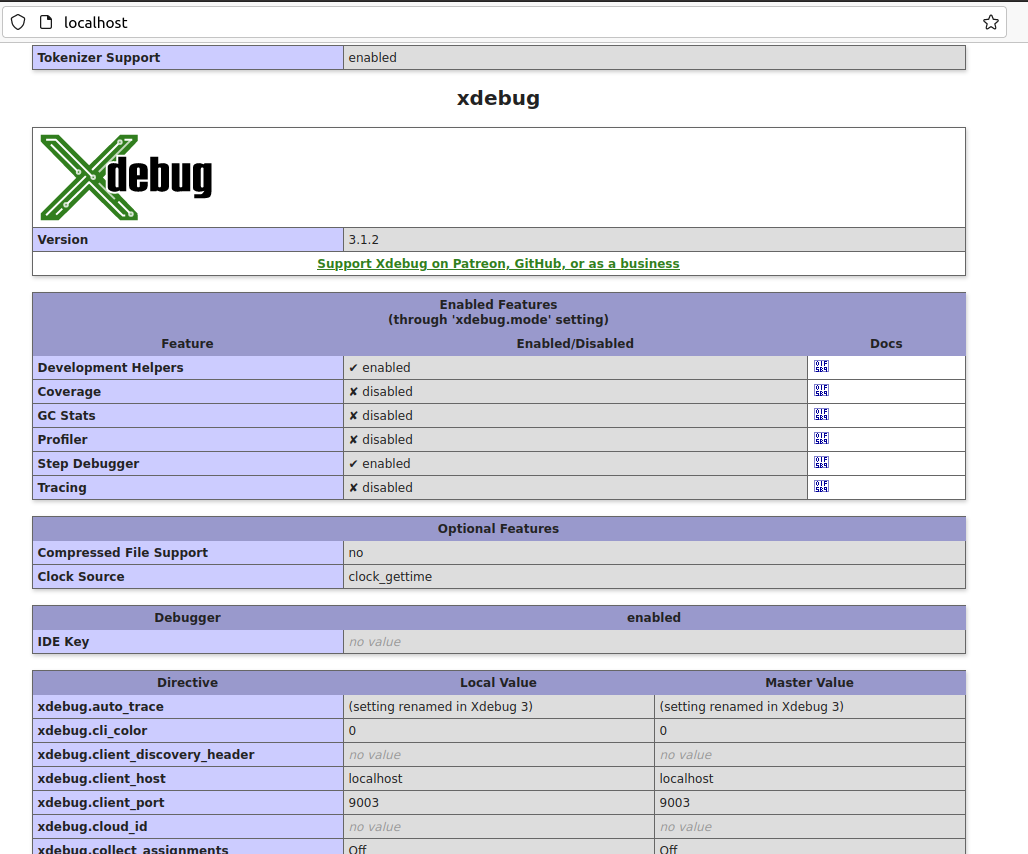 Debug PHP using Xdebug and Visual Studio Code on Ubuntu - Verify Xdebug