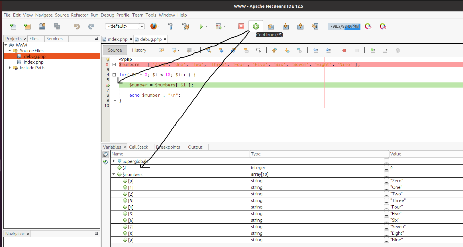 Debug PHP using Xdebug and NetBeans on Ubuntu - Continue Debug PHP using Xdebug and NetBeans on Ubuntu - Continue