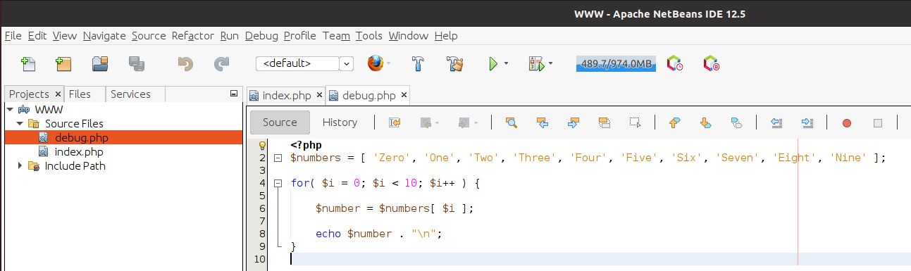 Debug PHP using Xdebug and NetBeans on Ubuntu - Code to Debug
