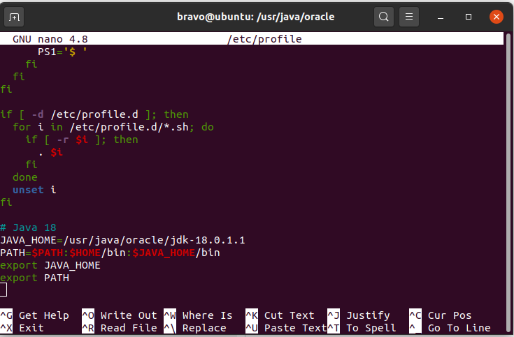 Install Java 18 on Ubuntu 20.04 LTS - System Path