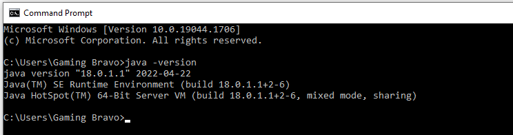 Install OpenJDK 18 On Windows 10 - Verify Installation Install OpenJDK 18 On Windows 10 - Verify Installation