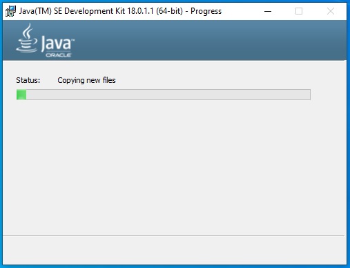 Install Java 18 On Windows 10 - Installation Progress Install Java 18 On Windows 10 - Installation Progress