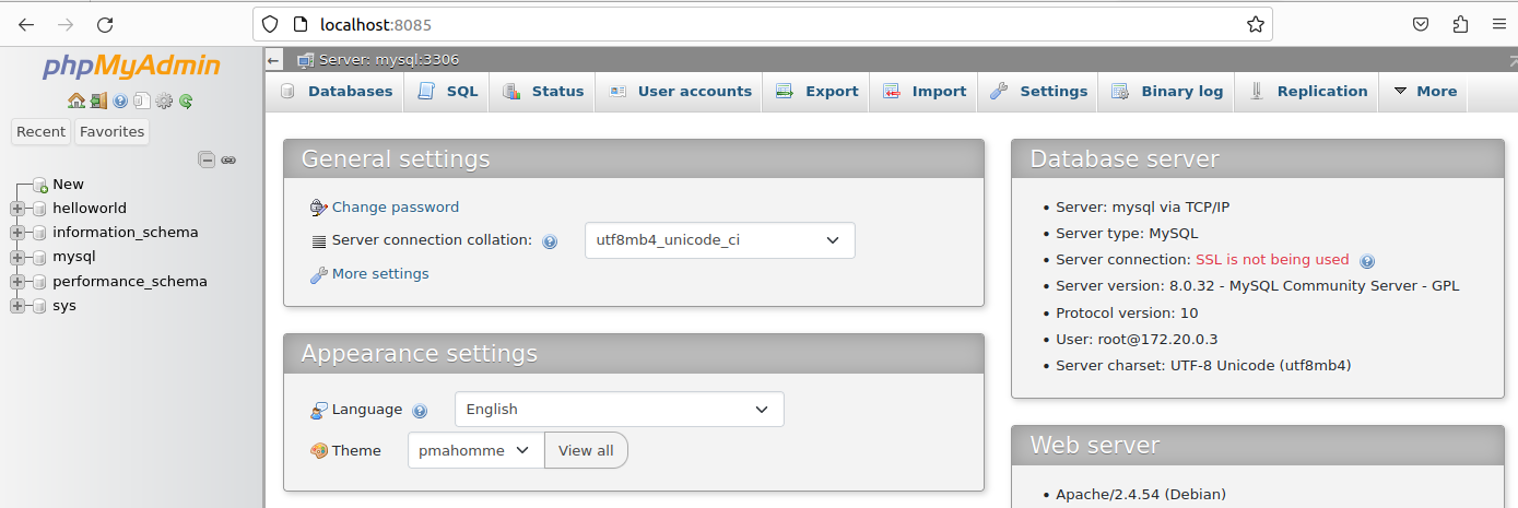 Containerize WordPress with NGINX, PHP, MySQL, and phpMyAdmin using Docker - Database Setup